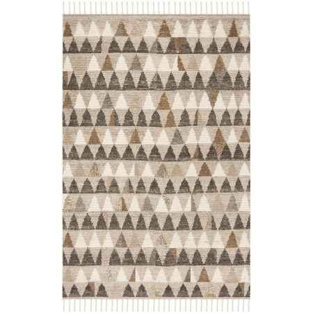 Safavieh 9 x 12 ft. Kenya Hand Knotted Large Rectangle Area Rug, Ivory and Multi-Color KNY120A-9